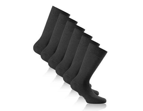 Cotton II Black, Grösse 47 - 50, 3er-Pack