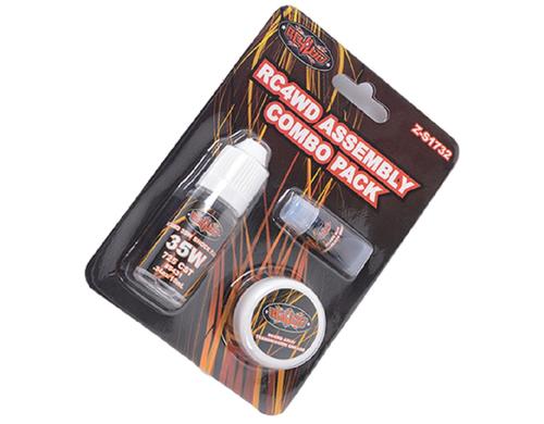 RC4WD assembly combo pack Dämpferöl, Fett und Schraubensicherung