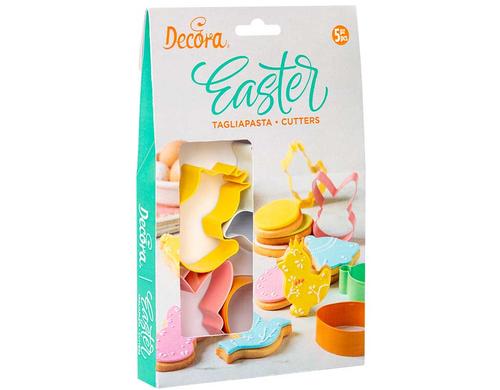Decora Ausstechformen Set Ostern 5 verschiedene Farben