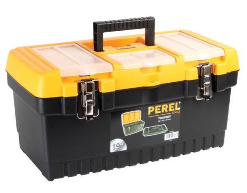 Perel OM19M Werkzeugkoffer 19 mit Metallschlösser