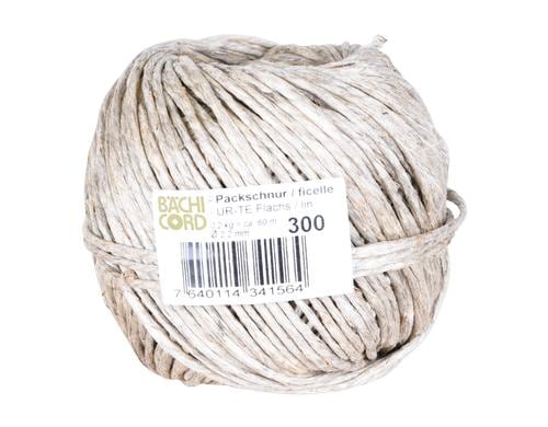 Bächi Cord Packschnur Hanf UR-TE Knäuel 300 60m, Ø 2,2 mm, Tragkraft 40 kg