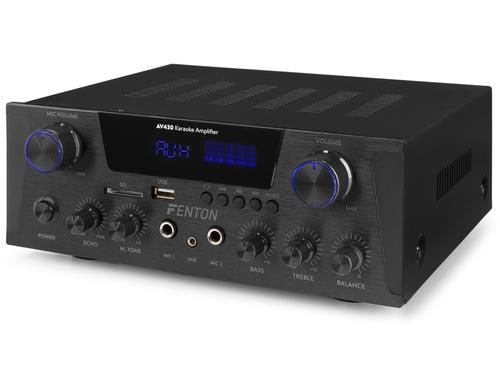 Fenton AV430B Karaoke Amp, 2x300W, BT, black