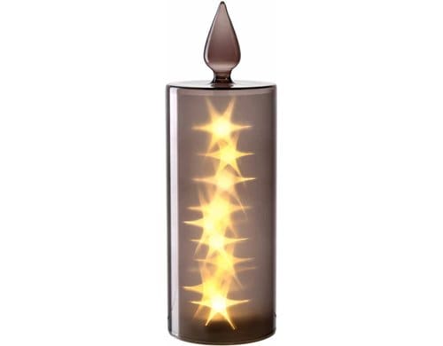 Leonardo LED Kerze Silenzio 27 grau GK/LED Kerze D:9cm, H:30cm