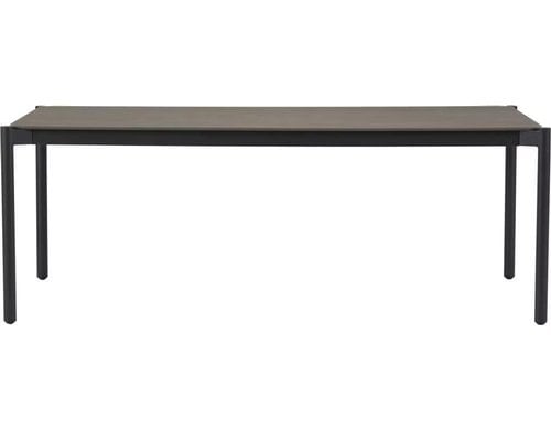 Gartentisch BO - 205x100cm Schwarz