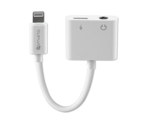 4smarts Audio and Charging Splitter Lightning auf Lightning & 3.5mm Aux