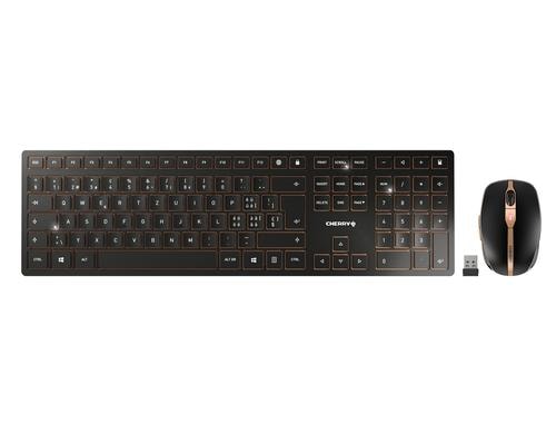 Cherry Desktop DW 9100 Slim black-bronze USB, gelasert