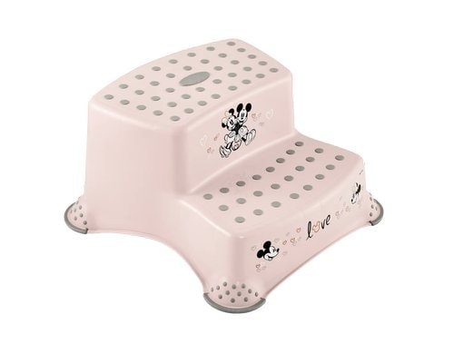 keeeper 2-Stufen Schemel mit Anti-Rutsch Minnie, rosa