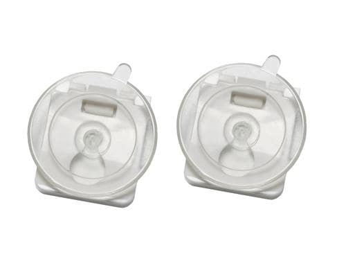 Gardinia Ersatzteil Saugnapfset mit Clip transparent