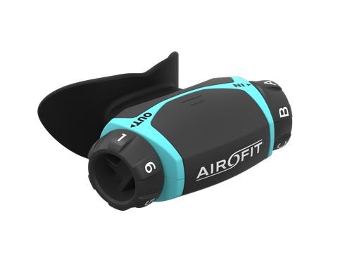 AIROFIT Atemtrainer Active schwarz/türiks, Atemtraining