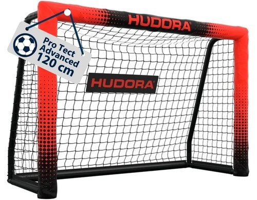 Hudora Fussballtor Pro Tect 120 Advanced schwarz/rot