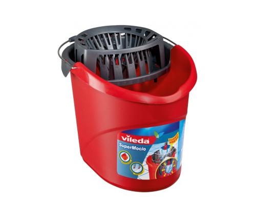 Vileda SuperMocio Wischmop Eimer inklusive Power Presse