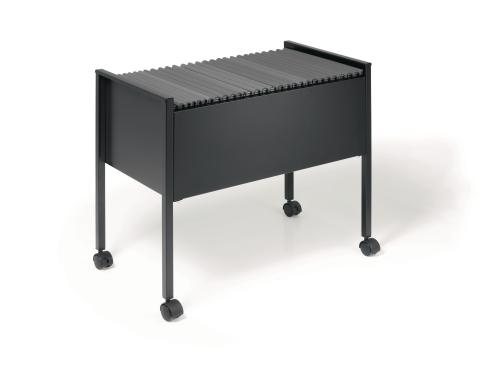 Durable Hängemappenwagen Economy 80 A4 Hängemappen A4 mit 4 Rollen, schwarz