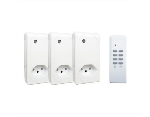 Schönenberger Funkschalter Set Indoor 3er Set, 25m Reichw, Freq 433.92 MHz, ws