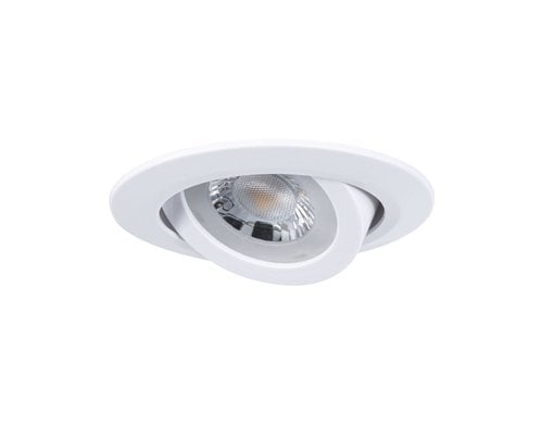 LED Einbauleuchte 10er-Set schwenkbar rund 70° 10x4,8W 10x450lm 230V 3000K Weiss