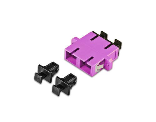 Lightwin LWL Kupplung SC-SC, OM4 Duplex Multimode, voilet