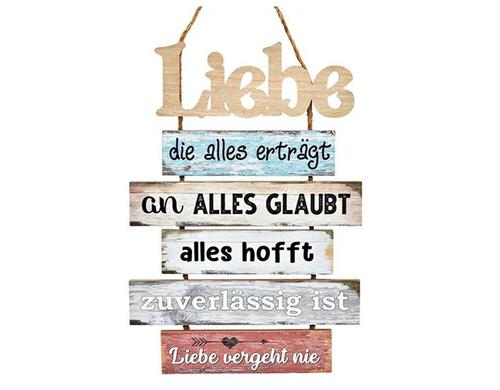 G. Wurm Schild Liebe.... aus Holz 33x48x1.5 cm (BxHxT)