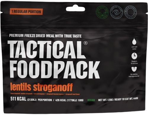 TFP Linsen Strogonoff Netto-Gewicht: 120g Zubereitet: 440g