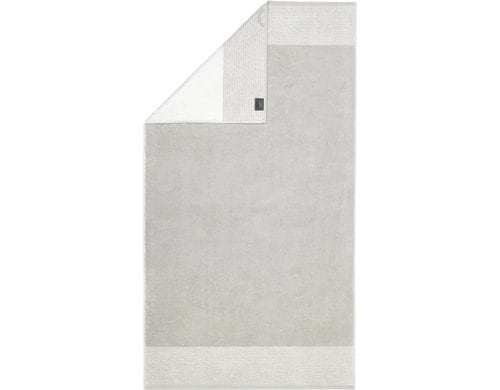 Cawö Duschtuch Two Tone 100% Baumwolle, 80x150cm, Platin