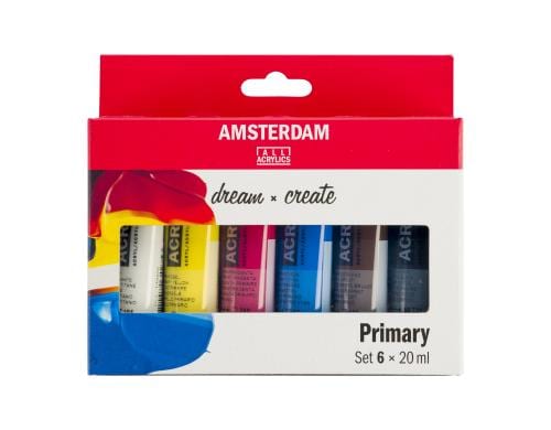 Amsterdam Acrylfarbe Primary 6 Tuben à 20ml