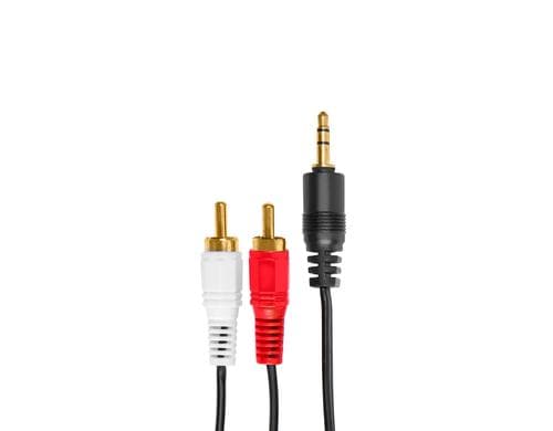 Skytronic CX405-1 Audiokabel 3.5 St. Klinke - 2x Cinch, 1.5m