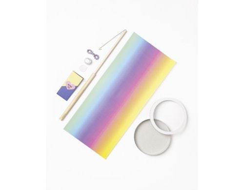 Folia Regenbogenlaterne DIY-Kit Ausmalen Meerjungfrau