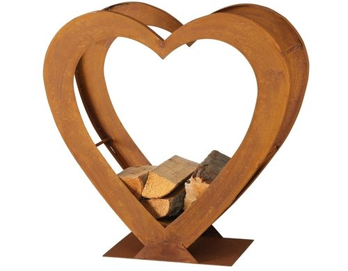 Boltze Kaminholzregal Tobias Metall, 74x28x71cm