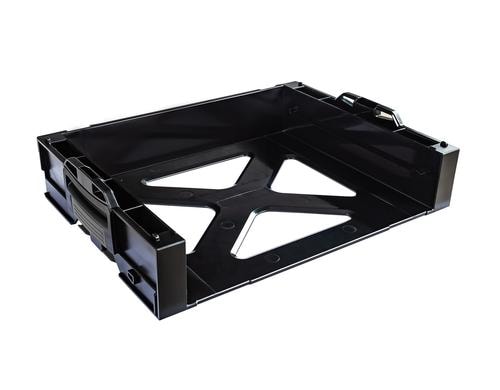 i-BOXX Rack aktiv schwarz schwarz mit anthrazitgrauen Schnappern