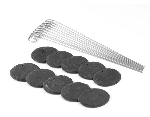 Hoberg Pflanzenschilder Oval 20 Stück 40cm Spiess, 10 Stück