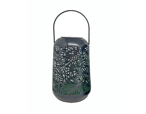Dameco LED Solar Laterne Ginko grün LED ww, D11cm H18cm