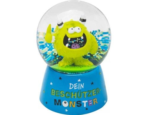 Sheepworld Schneekugel Monster 6.5 cm, mit Glitter, Polyresin