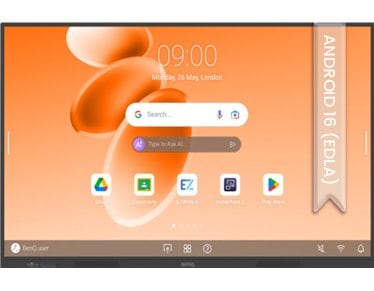 Benq RE7505E LED Interaktiv-Board 75 Touch Display, Ultra HD, 450cd/m2,18/7