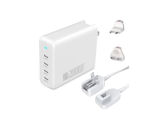 4smarts Charger Flex Pro 200W White 4x USB-C