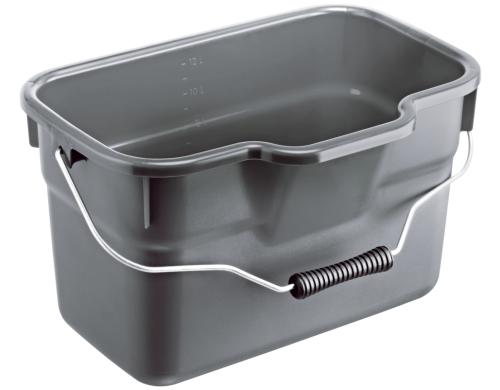 Rotho Eimer eckig Basic 12 Liter anthrazit 380x260x230 mm