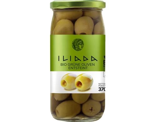 Golden Line Bio Grüne Oliven entsteint, 370 g