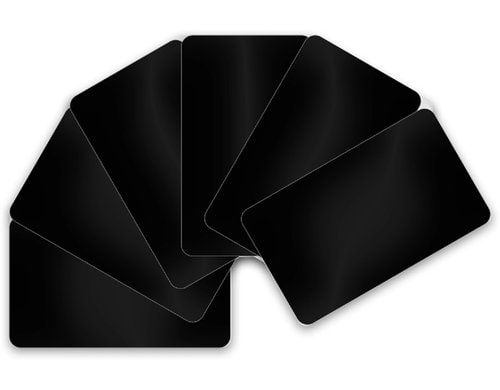 Evolis Kartenrohl. schwarz 0.5 matt 1/1 vollschwarz, j. 100 Stk.