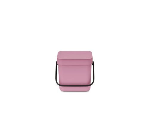 Brabantia Sort & Go Recyclingbehälter Inhalt 3 Liter, Lilac Pink