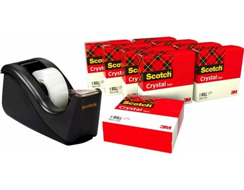 3M Scotch Magic Pultabroller schwarz Abroller schwarz + 10 Rollen 19 mm x 33 m