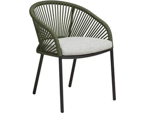 House Nordic Gartenstuhl Novella, 2er Set Aluminim, Polyester, 63.5x57.5x77 cm