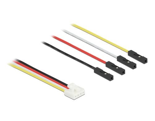 Delock Conversion IOT Kabel, 5cm 4 Pin Stecker zu 4x Jumper Buchse
