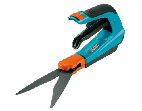 Gardena Comfort Grasschere, drehbar 4-Farb-Infokarte