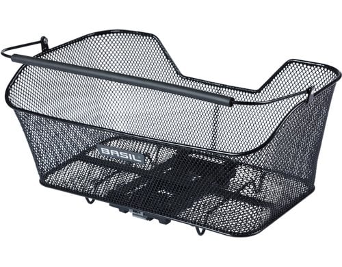 Basil Base XL MIK schwarz Gepäckträgerkorb, 14 L, 44x23x17cm