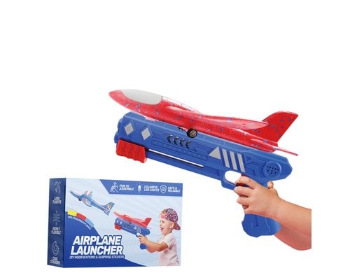Bogenkönig Flugzeugwerfer blau mit 3 Flugzeugen