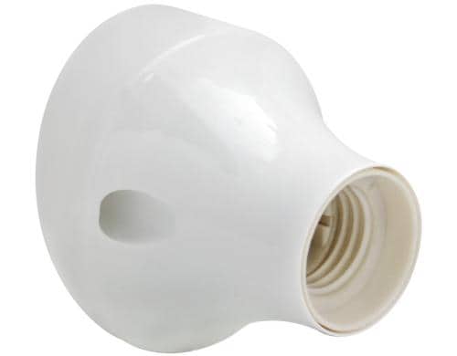 STEFFEN LED Zubehör KST Wandfassung E27, weiss, mit TW-Draht