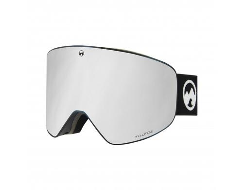 MowMow Goggle Stealth Farbe Rahmen: Schwarz, Farbe Glas: Silber
