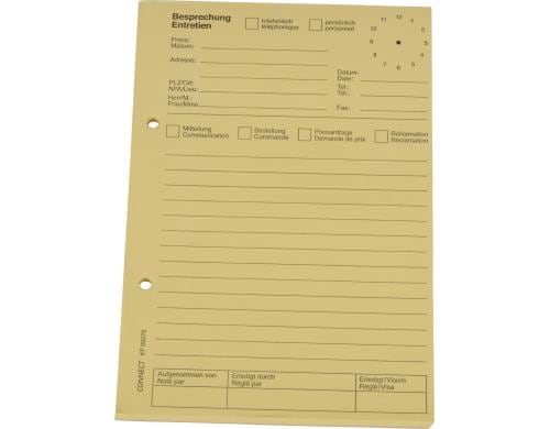 Connect Telefonblock A5 gelb 80 Blatt