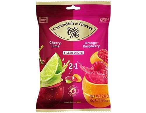 2in1 Cherry-Lime & Orange-Raspberry Drops 75 g