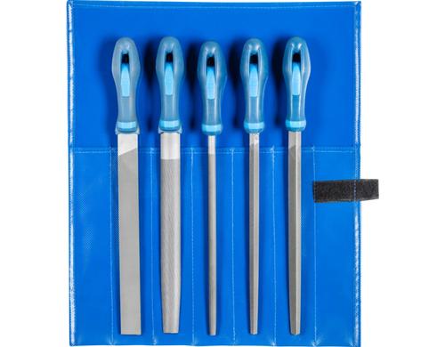 PFERD Werkstattfeilen-Set WR 5-tlg.Hieb 3 250mm, in Rolltasche