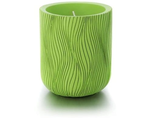balthasar Outdoorkerze Wavy Citronella im Zementtopf, Grün, 9x11 cm (DxH), 26h