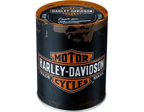 Nostalgic Art Spardose Harley Davidson Metall, 10 x 13 cm (DxH)