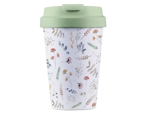 BioLoco, Outdoor-Becher Easy Cup -Watercolo 350ml, wiederverschliessbarer Deckel